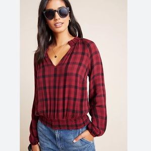 Cloth & Stone Sara Plaid Blouse